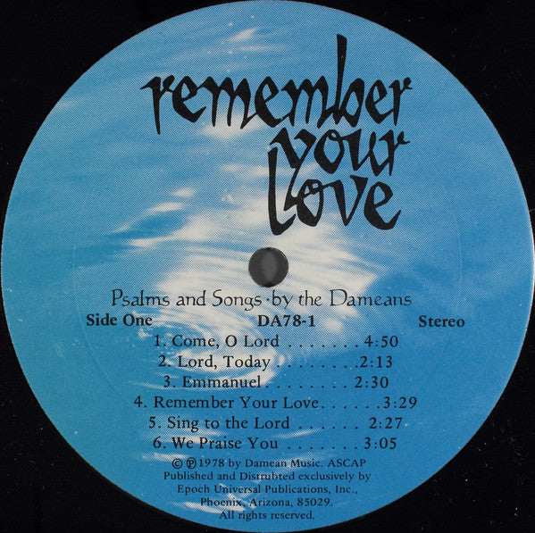 The Dameans - Remember Your Love // Vinyl Record