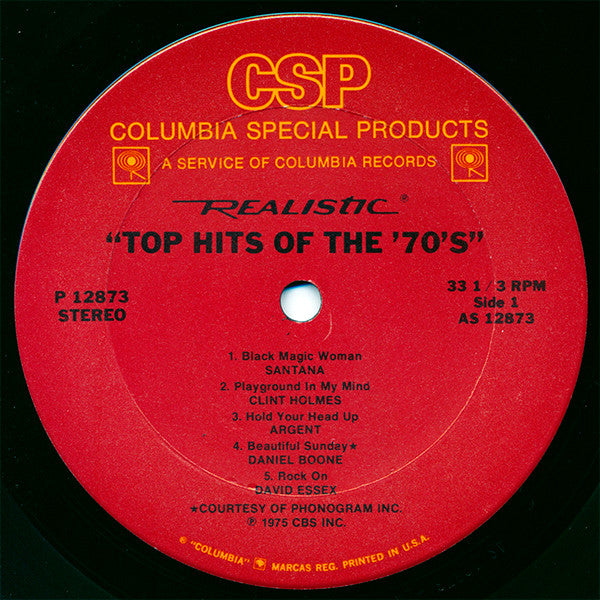 Various - Top Hits Of The '70's // Vinyl Record