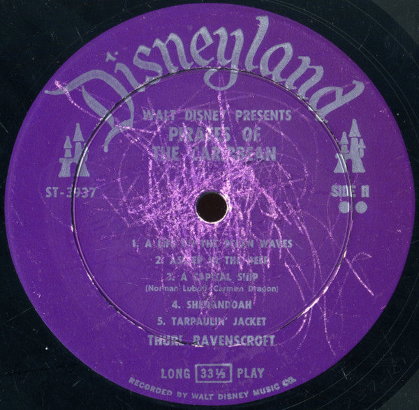 Thurl Ravenscroft - Walt Disney's Pirates Of The Caribbean: The Sound Track Of The Fabulous Disneyland Adventure // Vinyl Record