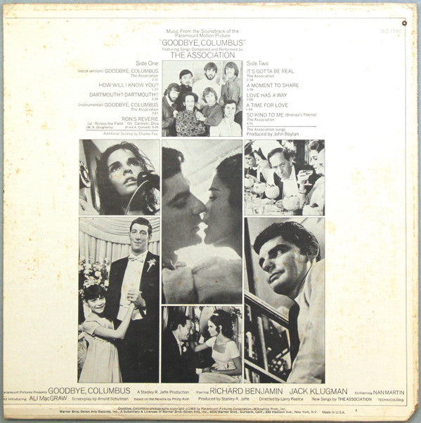 The Association - Music From The Sound Track Of The Paramount Motion Picture "Goodbye, Columbus" // Vinyl Record