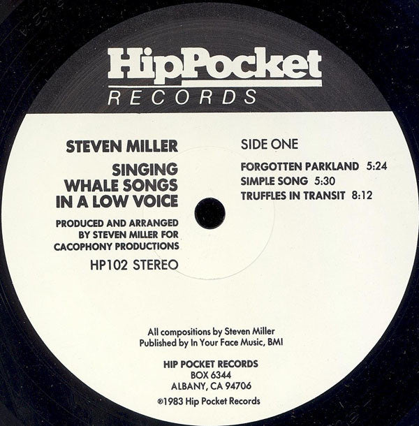 Steven Miller - Singing Whale Songs In A Low Voice // Vinyl Record