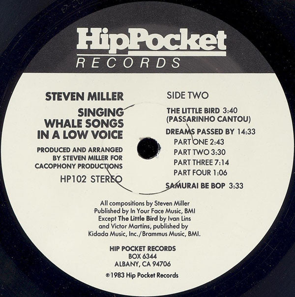Steven Miller - Singing Whale Songs In A Low Voice // Vinyl Record