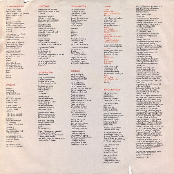 Rush - Grace Under Pressure // Vinyl Record