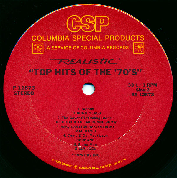 Various - Top Hits Of The '70's // Vinyl Record