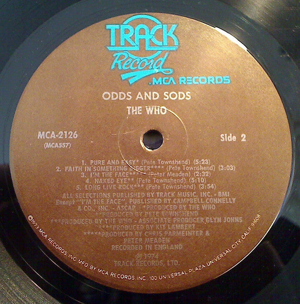 The Who - Odds & Sods // Vinyl Record