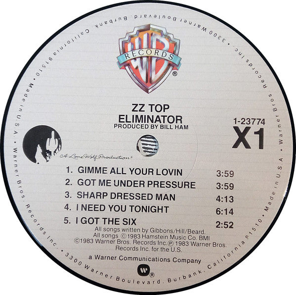 ZZ Top - Eliminator // Vinyl Record