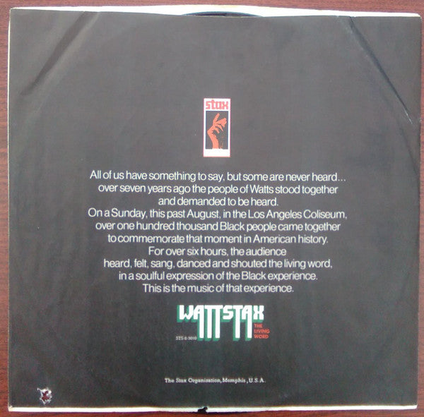 Various - Wattstax: The Living Word // Vinyl Record