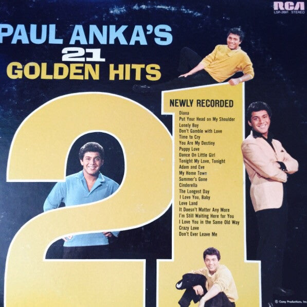 Paul Anka - Paul Anka's 21 Golden Hits // Vinyl Record
