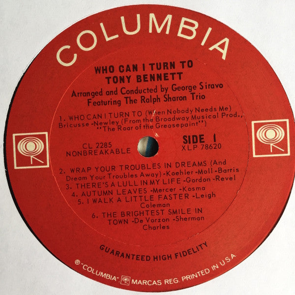 Tony Bennett - Who Can I Turn To // Vinyl Record