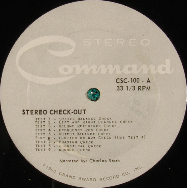 Unknown Artist - Stereo Check Out // Vinyl Record