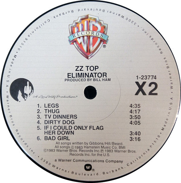 ZZ Top - Eliminator // Vinyl Record