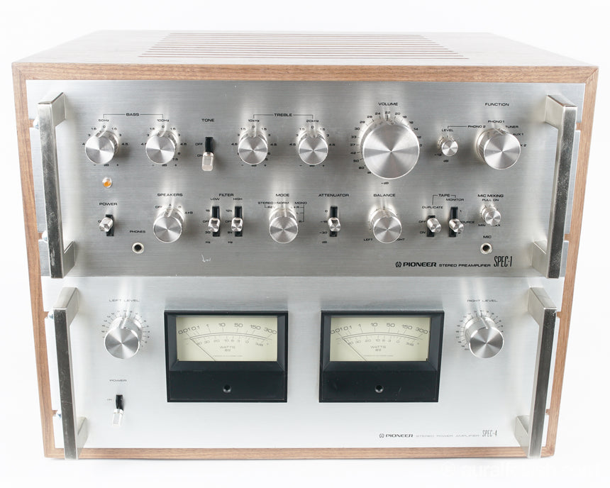 Pioneer Spec 1 + Spec 4 Set // Custom Walnut Cabinet