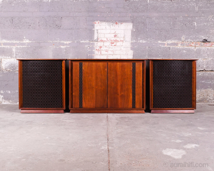 Vintage Altec Lansing Valencia 846 A // Speakers With Rare Center Console / Full Restoration