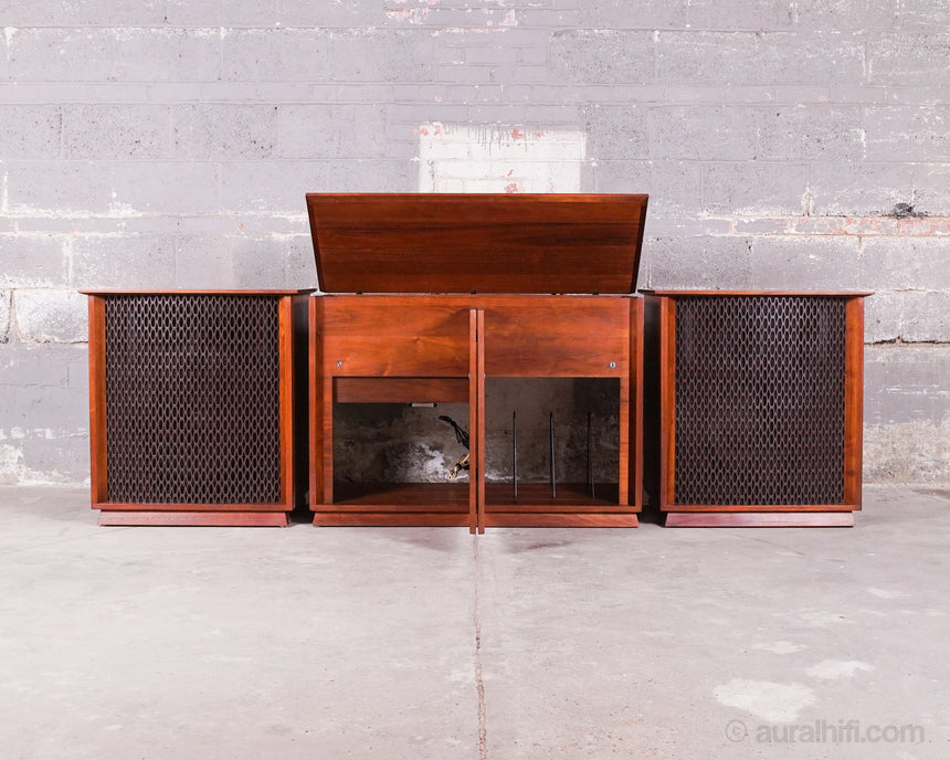 Vintage Altec Lansing Valencia 846 A // Speakers With Rare Center Console / Full Restoration