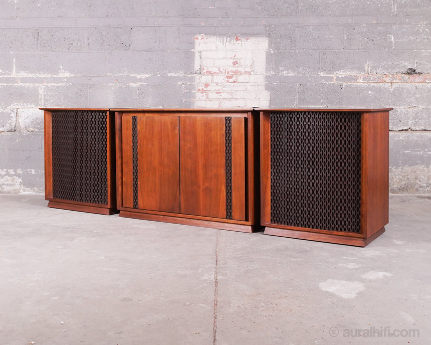 Vintage Altec Lansing Valencia 846 A // Speakers With Rare Center Console / Full Restoration