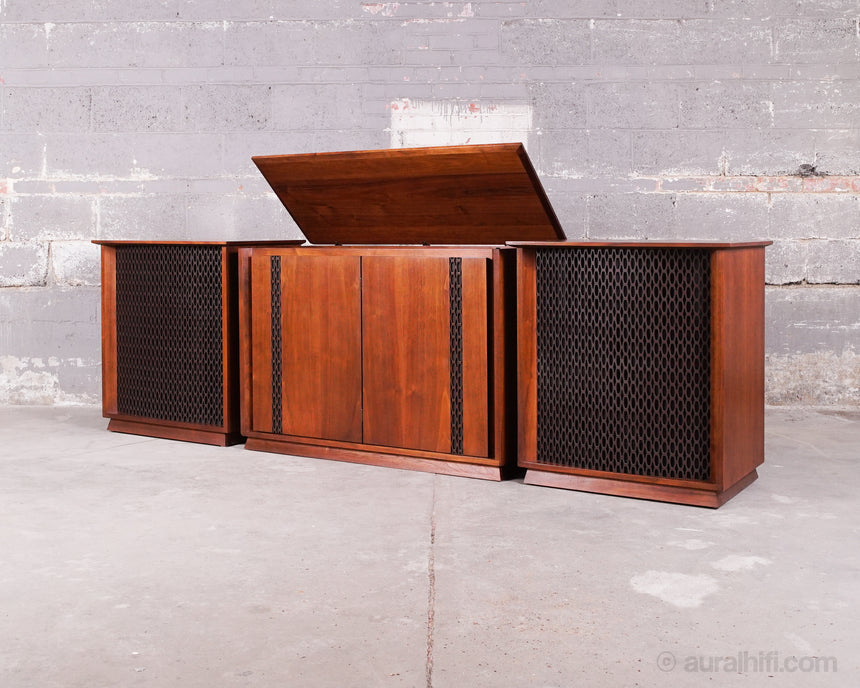 Vintage Altec Lansing Valencia 846 A // Speakers With Rare Center Console / Full Restoration