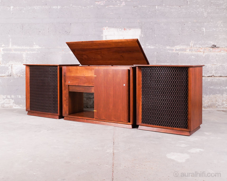 Vintage Altec Lansing Valencia 846 A // Speakers With Rare Center Console / Full Restoration