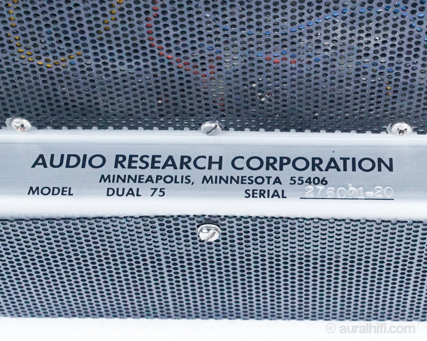Audio Research Dual 75 // Stereo Tube Amplifier