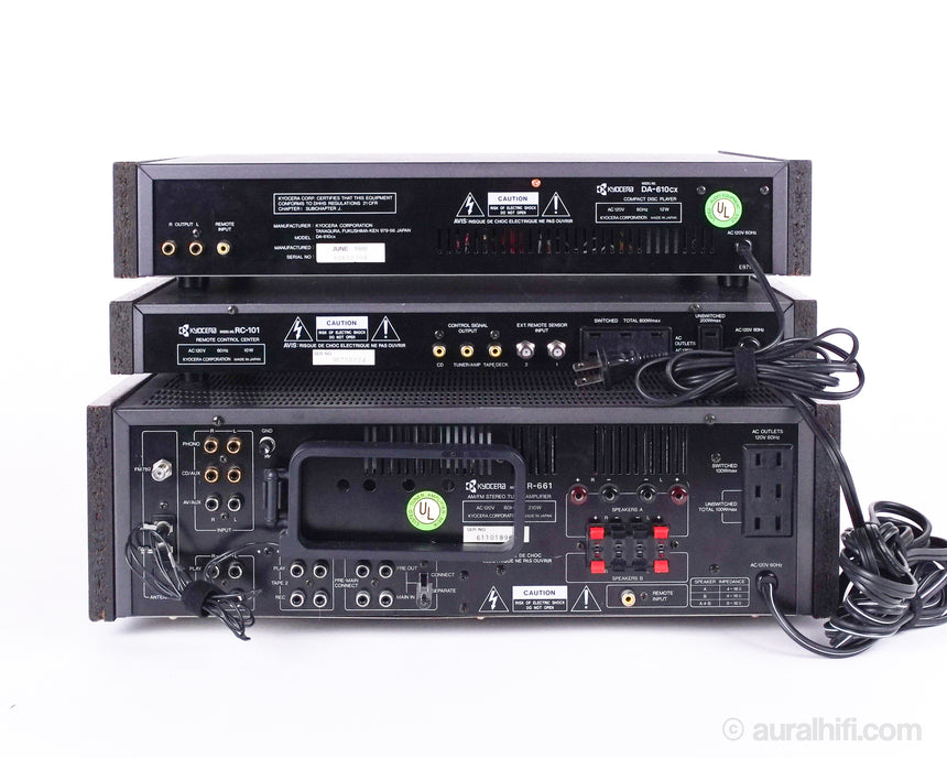Vintage Kyocera System // R-661 70 WPC Receiver with CD Player and Remote