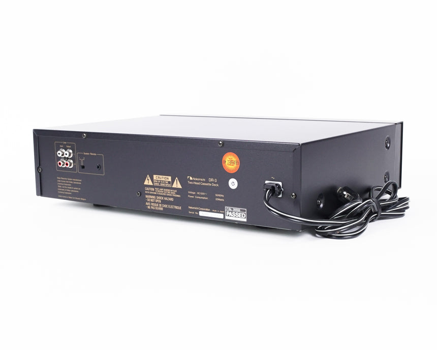 Nakamichi DR-3 // Two Head Cassette Deck / Original box