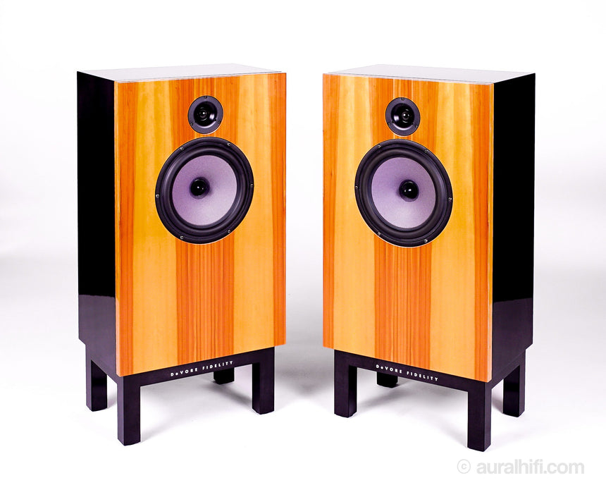 DeVore Fidelity Orangutan O/96 // New / Speakers / Lace Walnut / Hand Polished Gloss