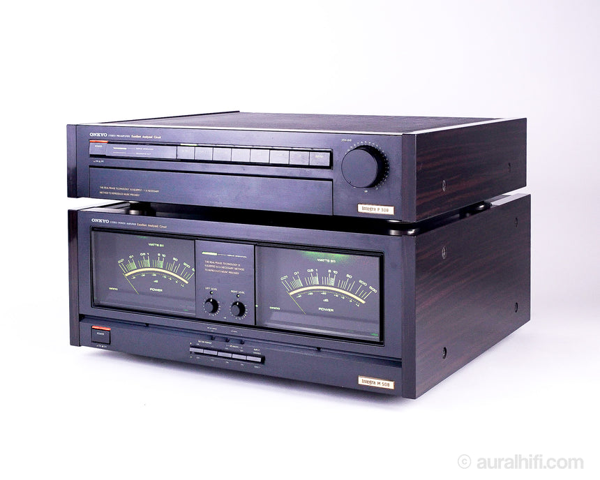Vintage Onkyo Grand Integra Set // M-508 Solid-State Amplifier with Matching Preamp