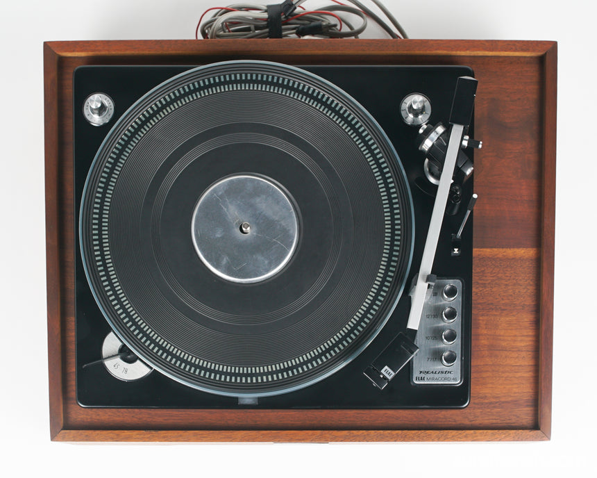 Realistic Elac Miracord 46 // Turntable / W/ Custom Dust Cover