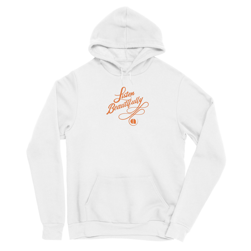 Listen Beautifully // Men's Fleece Pullover Hoodie