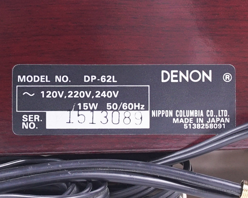 Vintage Denon DP-62L // Turntable 1513089