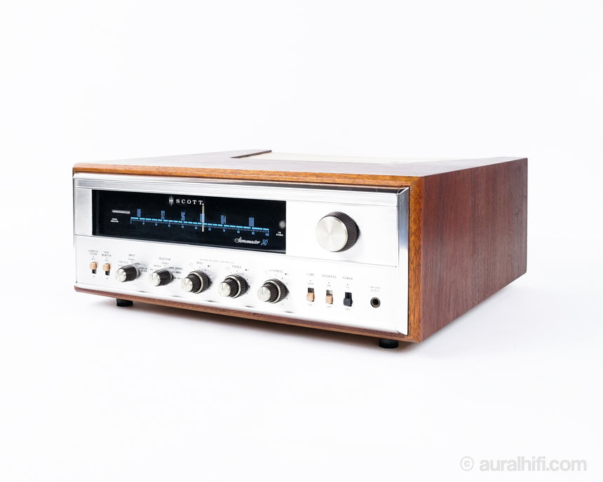 Vintage HH Scott Stereomaster 345 // Tube Receiver / Orig. Manuals / Cabinet