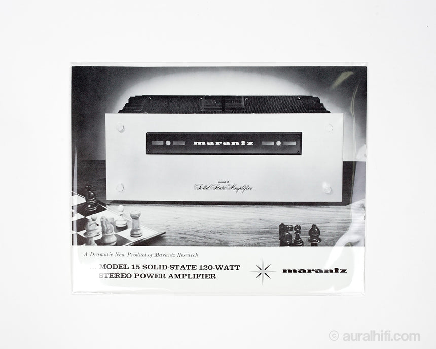 Vintage Marantz Advert // Model 15 / Very Good Plus