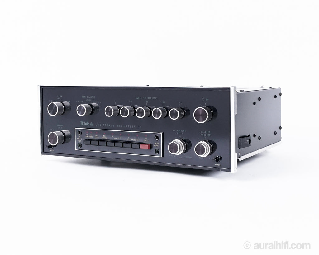 Vintage Mcintosh C33 // Solid-State Preamplifier / New Glass