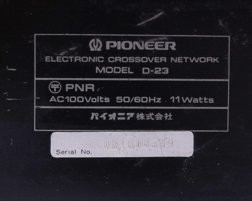 Vintage Pioneer "Series 20" D-23 // Active Crossover