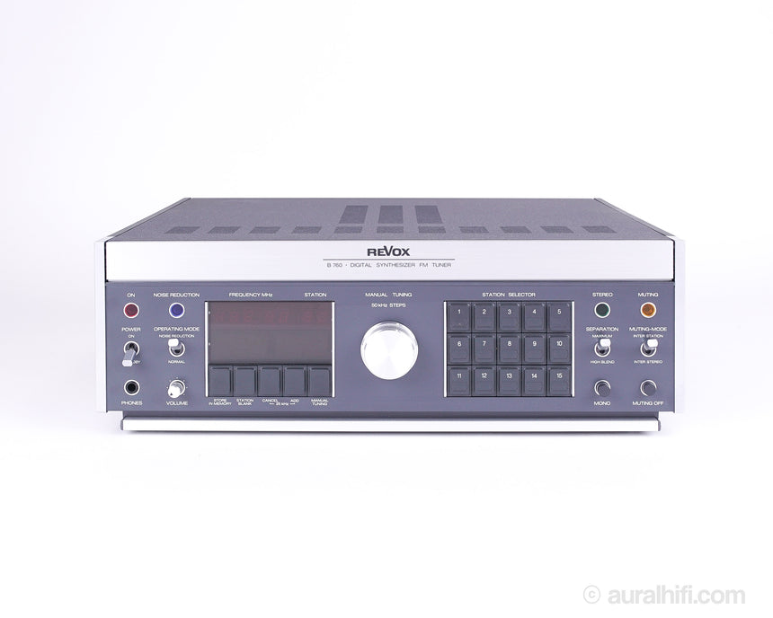Vintage Revox B 760 // Solid-State FM Tuner / Minty & Manual