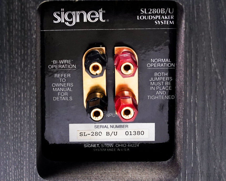 Vintage Signet SL280 B/U // Speakers / Original Box & Manuals