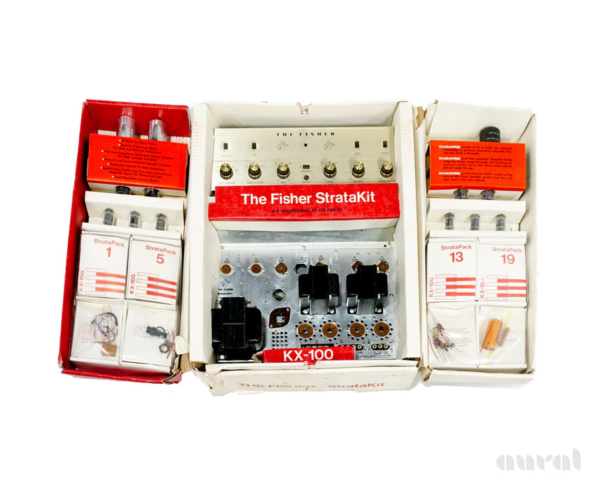 Fisher KX-100 Stratakit // Integrated Stereo Tube Amplifier / Unassembled / Owned By Avery Fisher / Museum Piece