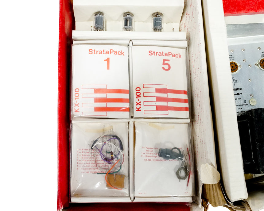 Fisher KX-100 Stratakit // Integrated Stereo Tube Amplifier / Unassembled / Owned By Avery Fisher / Museum Piece