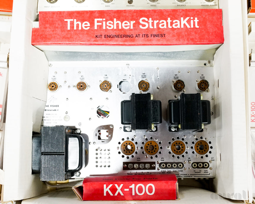 Fisher KX-100 Stratakit // Integrated Stereo Tube Amplifier / Unassembled / Owned By Avery Fisher / Museum Piece