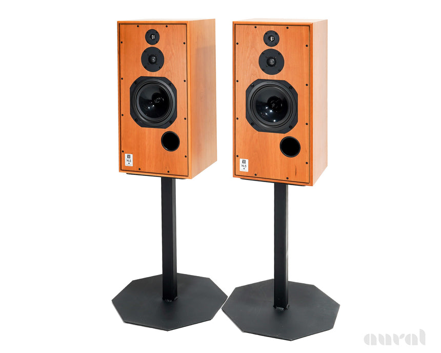 Harbeth Super HL5 Plus XD // Preowned / Bookshelf Speakers / Cherry / Custom Stands