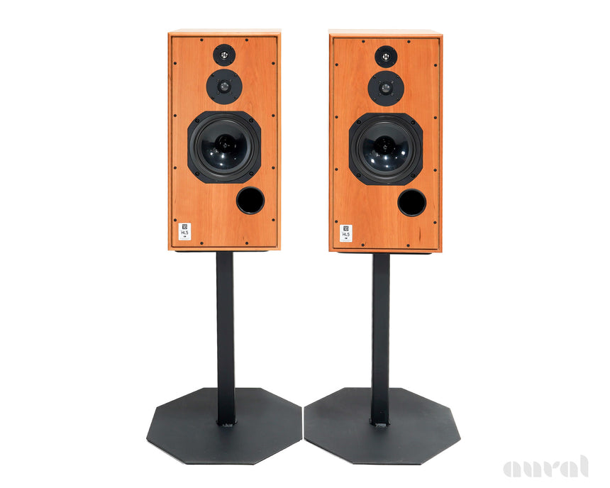 Harbeth Super HL5 Plus XD // Preowned / Bookshelf Speakers / Cherry / Custom Stands