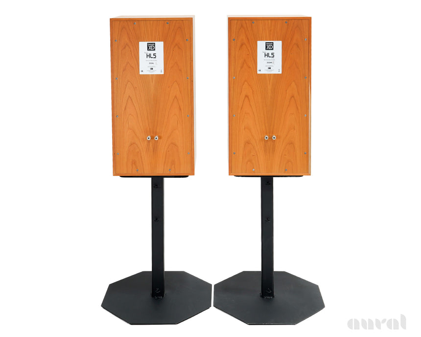 Harbeth Super HL5 Plus XD // Preowned / Bookshelf Speakers / Cherry / Custom Stands