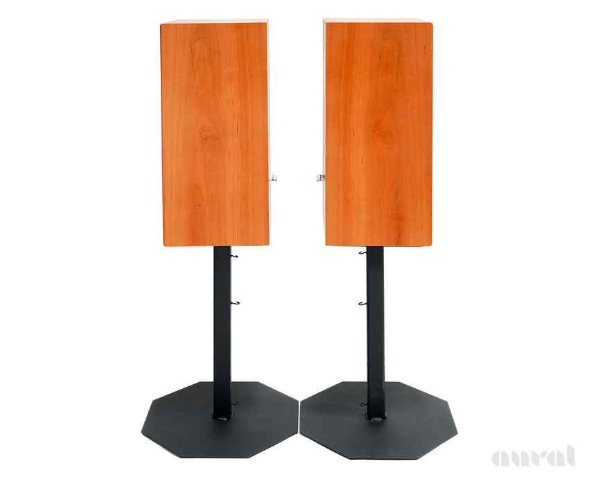 Harbeth Super HL5 Plus XD // Preowned / Bookshelf Speakers / Cherry / Custom Stands