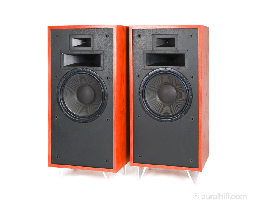 Vintage / Klipsch Forte I // Horn Speakers / Custom Aural Restoration in Orange and White