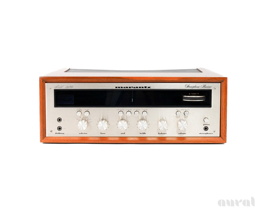 Marantz 2230 // Vintage / Solid-State Receiver / Restored / Original Walnut Cabinet