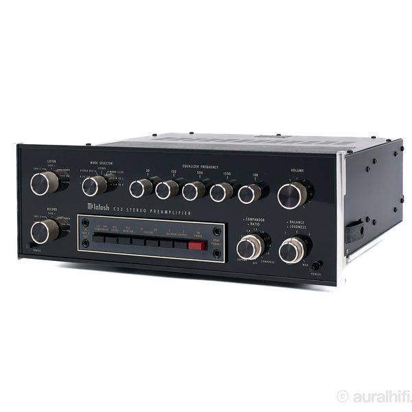 アンプ mcintosh c33 McIntosh C33 Vintage Audio Preamplifier with Wood Cabinet