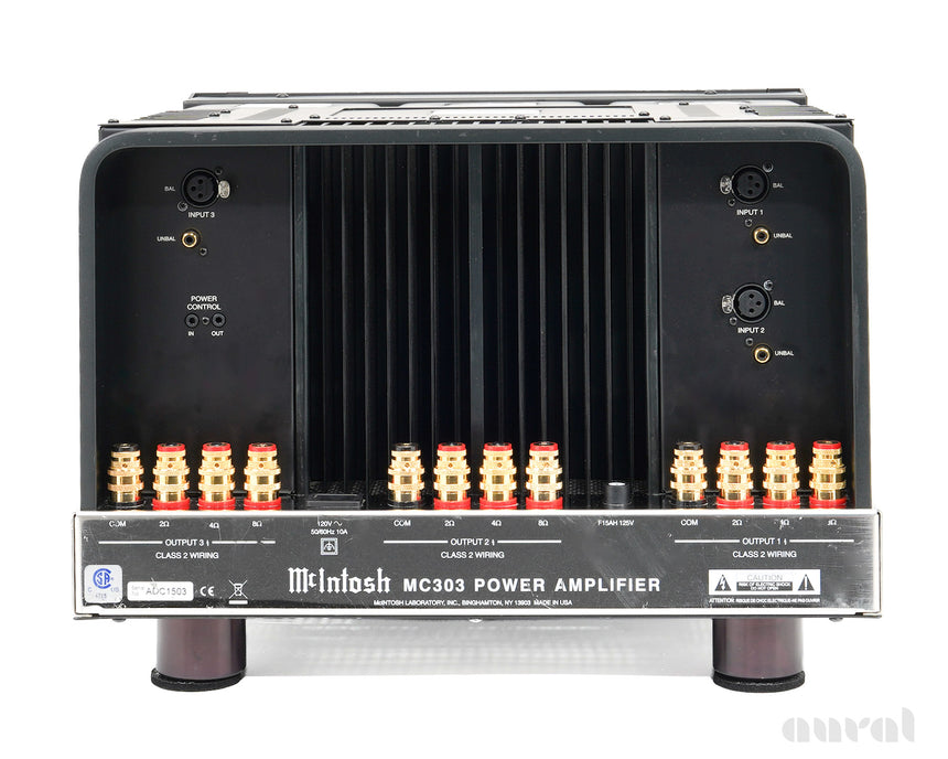 McIntosh MC303 // Preowned / Solid State 3 Channel Amplifier