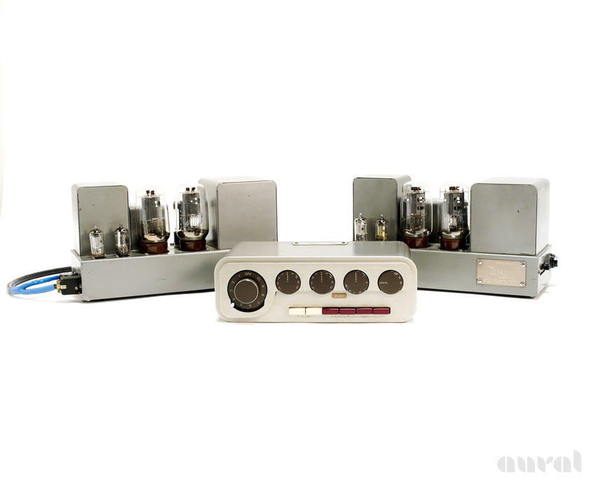 Quad II / Quad 22 // Vintage Tube Monoblock Amplifiers and Preamp Set / Professionally Electronically Restored