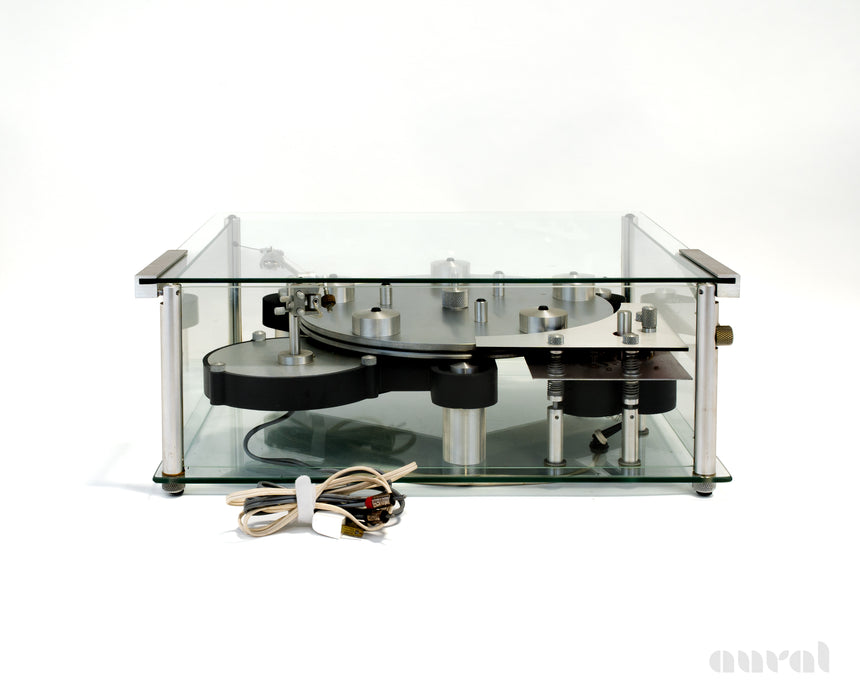 Vintage / Transcriptors Skeleton // Glass Cased Turntable / Hana SH Cart