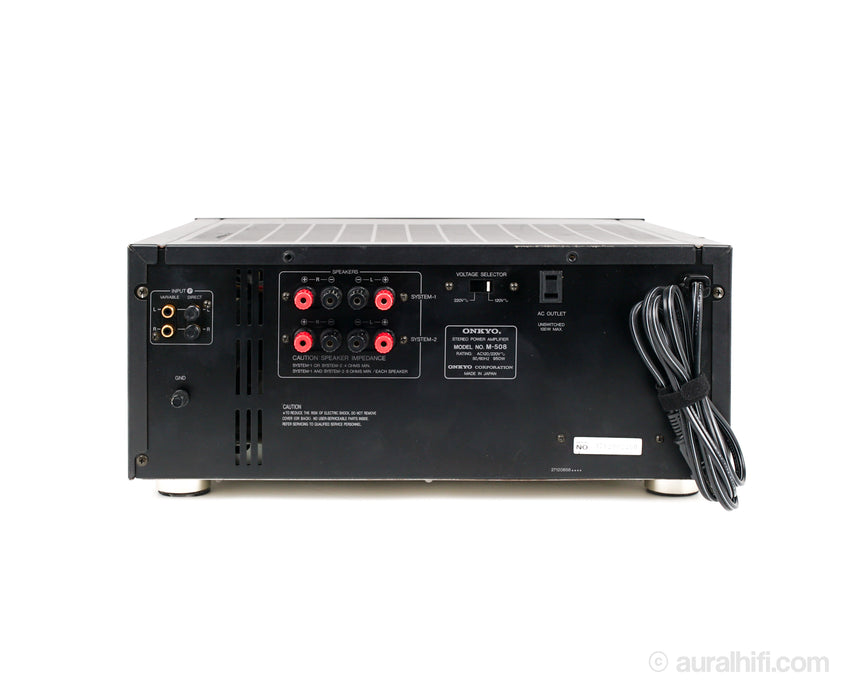 Vintage / Onkyo Grand Integra M-508 // Solid-State Amplifier
