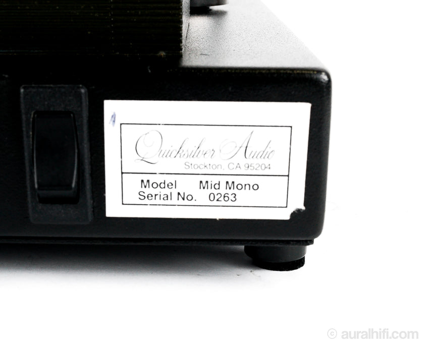 Quicksilver Mid mono // Tube Amplifier Monoblocks